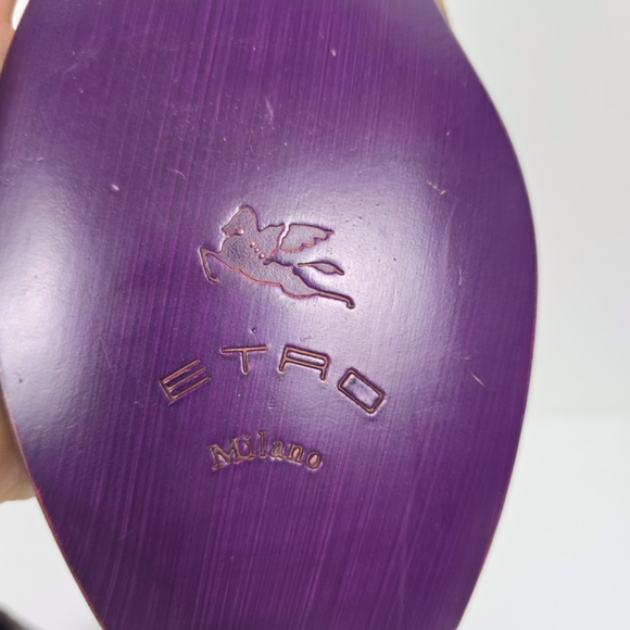 Etro Men’s Shoes Sz 42 (US 9) Wingtip Oxford Brown Leather & Suede Made in Italy - Picture 10 of 14